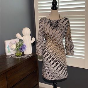 Sz L Apt. 9 Zig Zag Patterned Dress